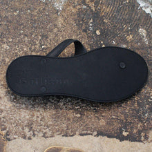 Load image into Gallery viewer, Black &amp; Green Thong Strap Sandals
