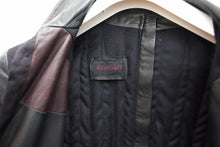 Load image into Gallery viewer, 3/4 Length Cotton Jacket With Leather Sleeves
