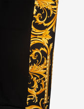 Load image into Gallery viewer, Black Barocco Insert Sweat Pants
